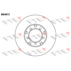 BS4672 FTE Тормозной диск