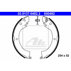03.0137-0482.2 ATE Комплект тормозных колодок