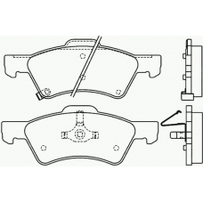 MDB2216 MINTEX Комплект тормозных колодок, дисковый тормоз