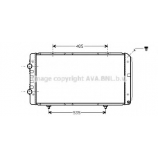 PE2268 AVA Радиатор, охлаждение двигателя