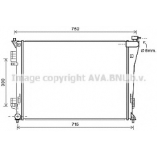 HY2304 AVA Радиатор, охлаждение двигателя