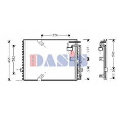 052260N AKS DASIS Конденсатор, кондиционер