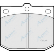 PAD165 APEC Комплект тормозных колодок, дисковый тормоз