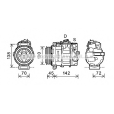 MSK613 AVA Компрессор, кондиционер