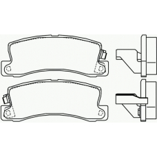T0393 PAGID Комплект тормозных колодок, дисковый тормоз