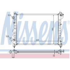 63832A NISSENS Радиатор, охлаждение двигателя