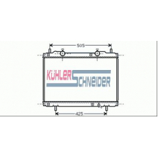 1709601 KUHLER SCHNEIDER Радиатор, охлаждение двигател