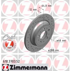 610.3703.52 ZIMMERMANN Тормозной диск