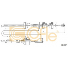 11.3037 COFLE Трос, управление сцеплением