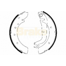 SH1207 BRAKE ENGINEERING Комплект тормозных колодок