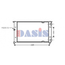 040400N AKS DASIS Радиатор, охлаждение двигателя