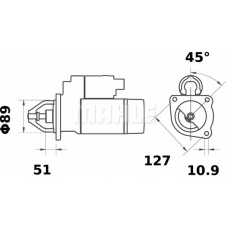 MS 184 MAHLE Стартер