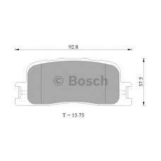 0 986 505 403 BOSCH Комплект тормозных колодок, дисковый тормоз