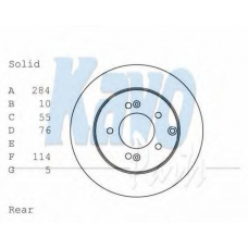 BR-3241 KAVO PARTS Тормозной диск