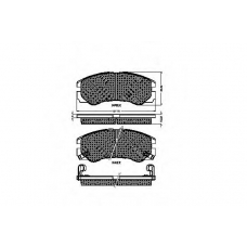 31868 SPIDAN Комплект тормозных колодок, дисковый тормоз