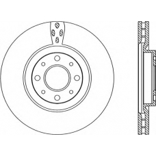 BDA2217.20 OPEN PARTS Тормозной диск