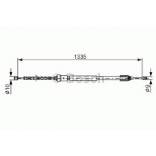 1 987 477 783 BOSCH Трос, стояночная тормозная система