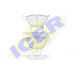 181814 ICER Комплект тормозных колодок, дисковый тормоз