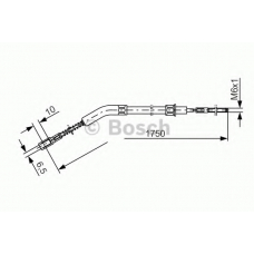 1 987 477 036 BOSCH Трос, стояночная тормозная система