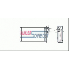 0991701 KUHLER SCHNEIDER Теплообменник, отопление салона