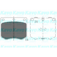 KBP-3012 KAVO PARTS Комплект тормозных колодок, дисковый тормоз