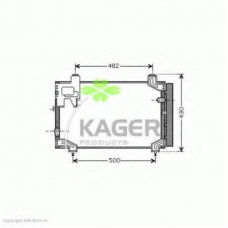 94-5860 KAGER Конденсатор, кондиционер