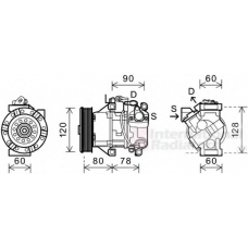 5300K656 VAN WEZEL Компрессор, кондиционер