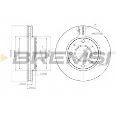 DBB621V BREMSI Тормозной диск