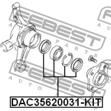 DAC35620031-KIT FEBEST Комплект подшипника ступицы колеса