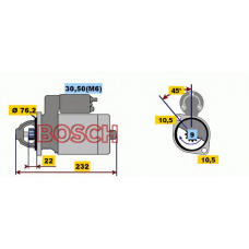 0 001 115 039 BOSCH Стартер