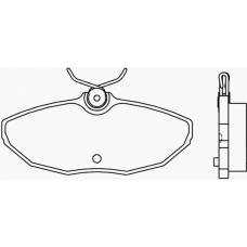 P 36 013 BREMBO Комплект тормозных колодок, дисковый тормоз