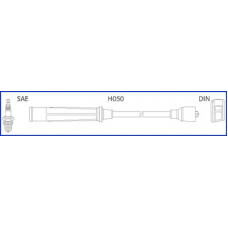 134250 HITACHI Комплект проводов зажигания