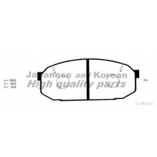 M045-25 ASHUKI Комплект тормозных колодок, дисковый тормоз