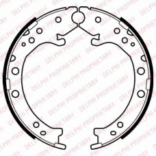 LS2034 DELPHI Комплект тормозных колодок, стояночная тормозная с