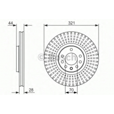 0 986 479 571 BOSCH Тормозной диск