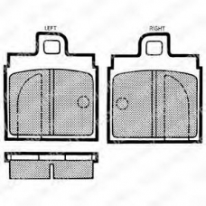 LP82 DELPHI Комплект тормозных колодок, дисковый тормоз