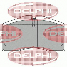 LP1428 DELPHI Комплект тормозных колодок, дисковый тормоз