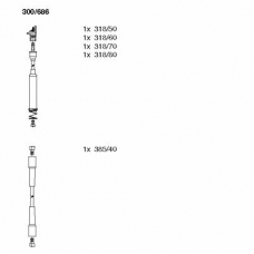300/686 BREMI Комплект проводов зажигания