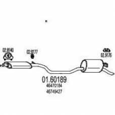 01.60189 MTS Глушитель выхлопных газов конечный