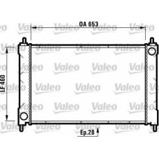 731825 VALEO Радиатор, охлаждение двигателя