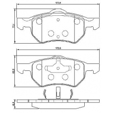 0 986 424 668 BOSCH Комплект тормозных колодок, дисковый тормоз