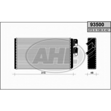 93500 AHE Теплообменник, отопление салона