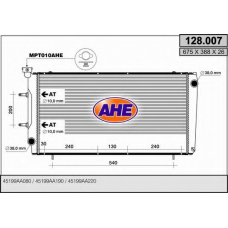 128.007 AHE Радиатор, охлаждение двигателя