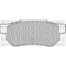 BBP1237 BORG & BECK Комплект тормозных колодок, дисковый тормоз