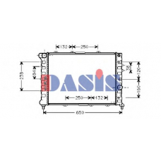 010340N AKS DASIS Радиатор, охлаждение двигателя