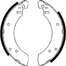 BS606 QUINTON HAZELL Комплект тормозных колодок