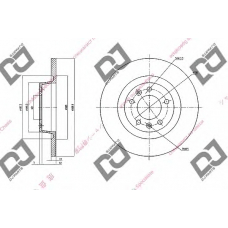 BD1518 DJ PARTS Тормозной диск