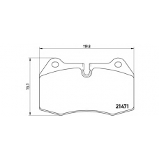 07.B314.36 BREMBO Комплект высокоэффективных тормозных колодок