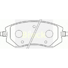 23865 00 C BRECK Комплект тормозных колодок, дисковый тормоз