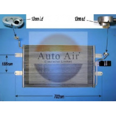 16-1302 AUTO AIR GLOUCESTER Конденсатор, кондиционер
